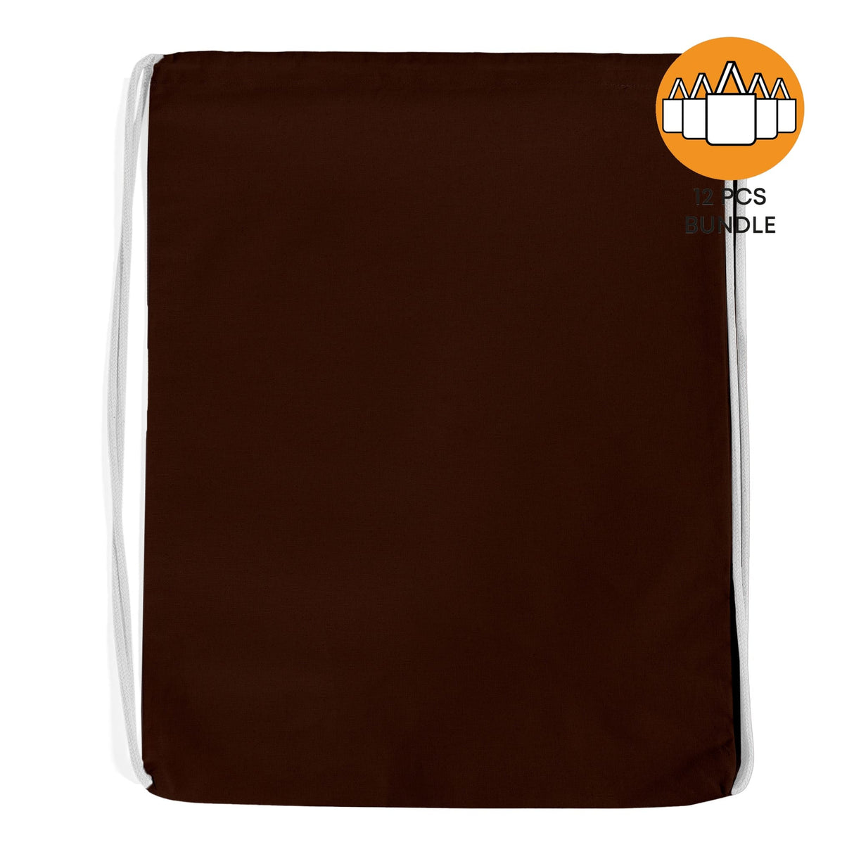 12 ct Economical Sport Cotton Drawstring Bag Cinch Packs - By Dozen