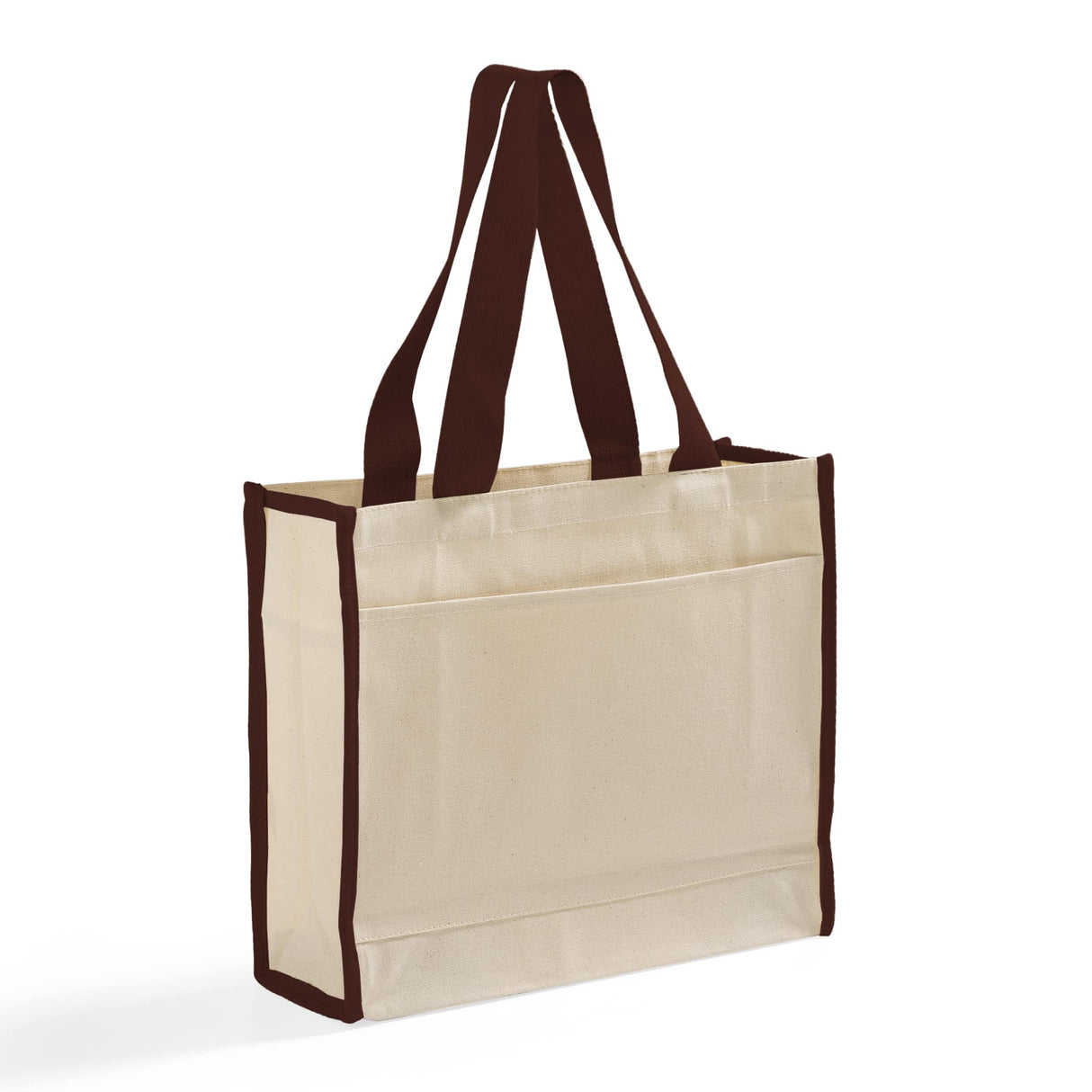 Chocolate Trim Heavy Canvas Totebag