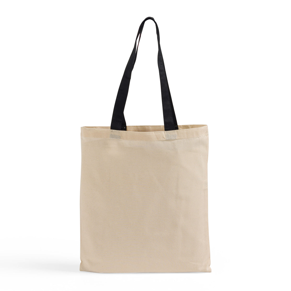 Colored handle cotton tote bag