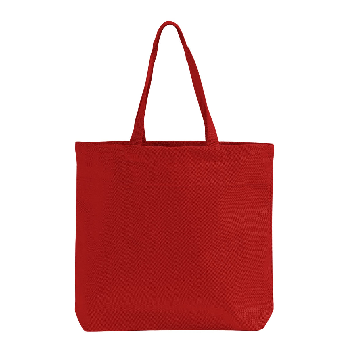 Cotton Denim Red Totebag