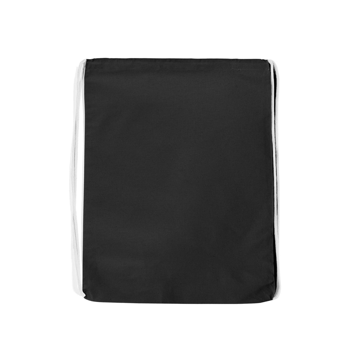 Black Cotton Drawstring Bag
