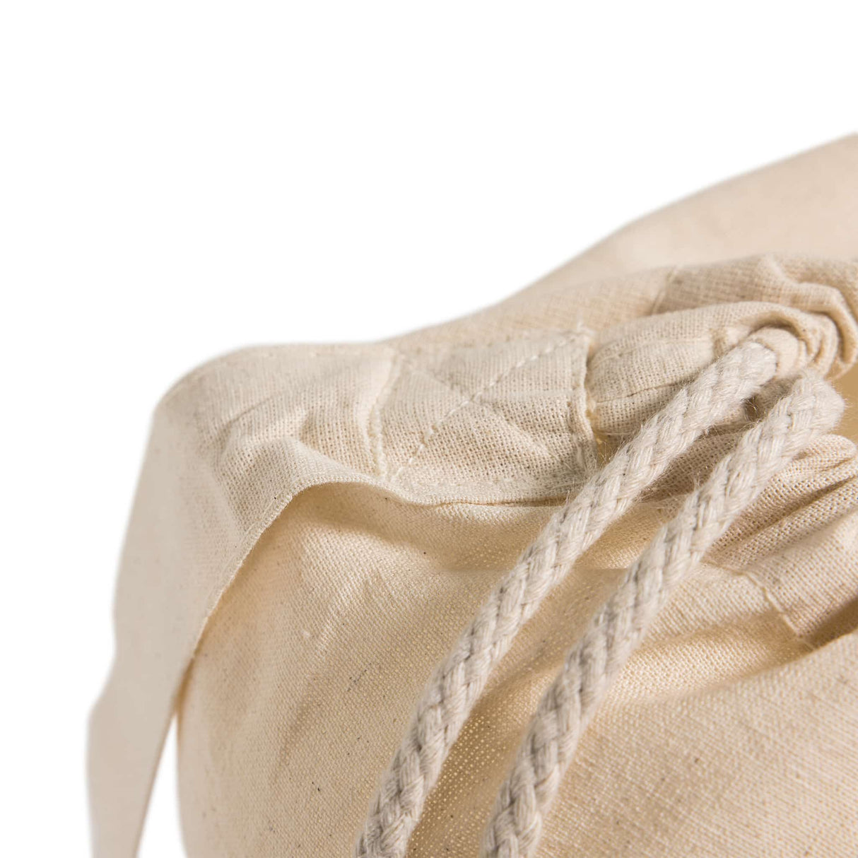 Cotton Laundry Bag Opening Detail
