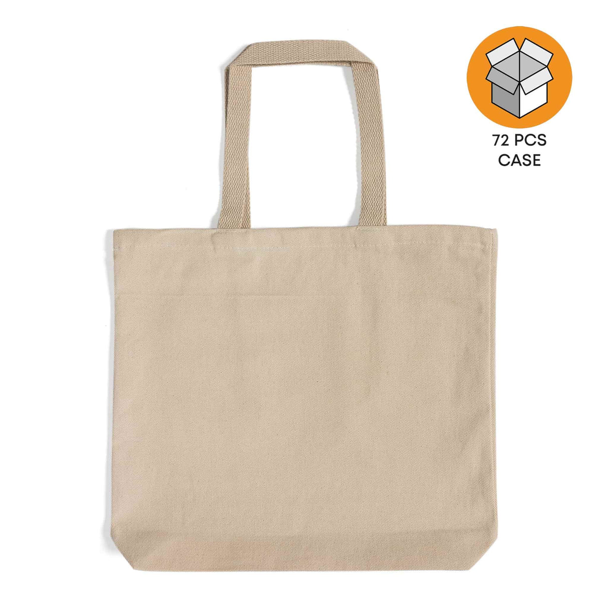 72 ct Heavy Cotton Twill Convention Tote Bag | By Case