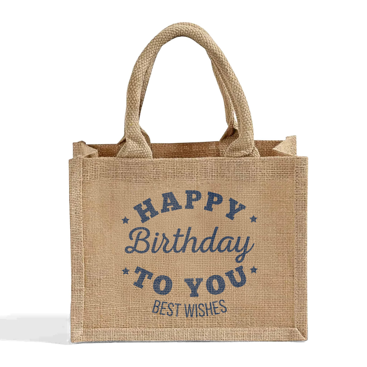 Custom Burlap Wedding Favor Tote Bags with Pocket - TJ907