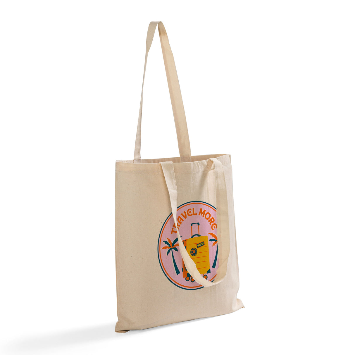 Customized Over the Shoulder Long Handle Cotton Tote Bags / Personalized Tote Bags -TB126
