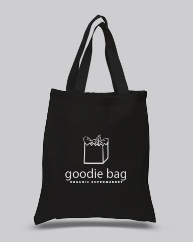 Value Custom Bags Black Cotton Tote Bag with Your Logo