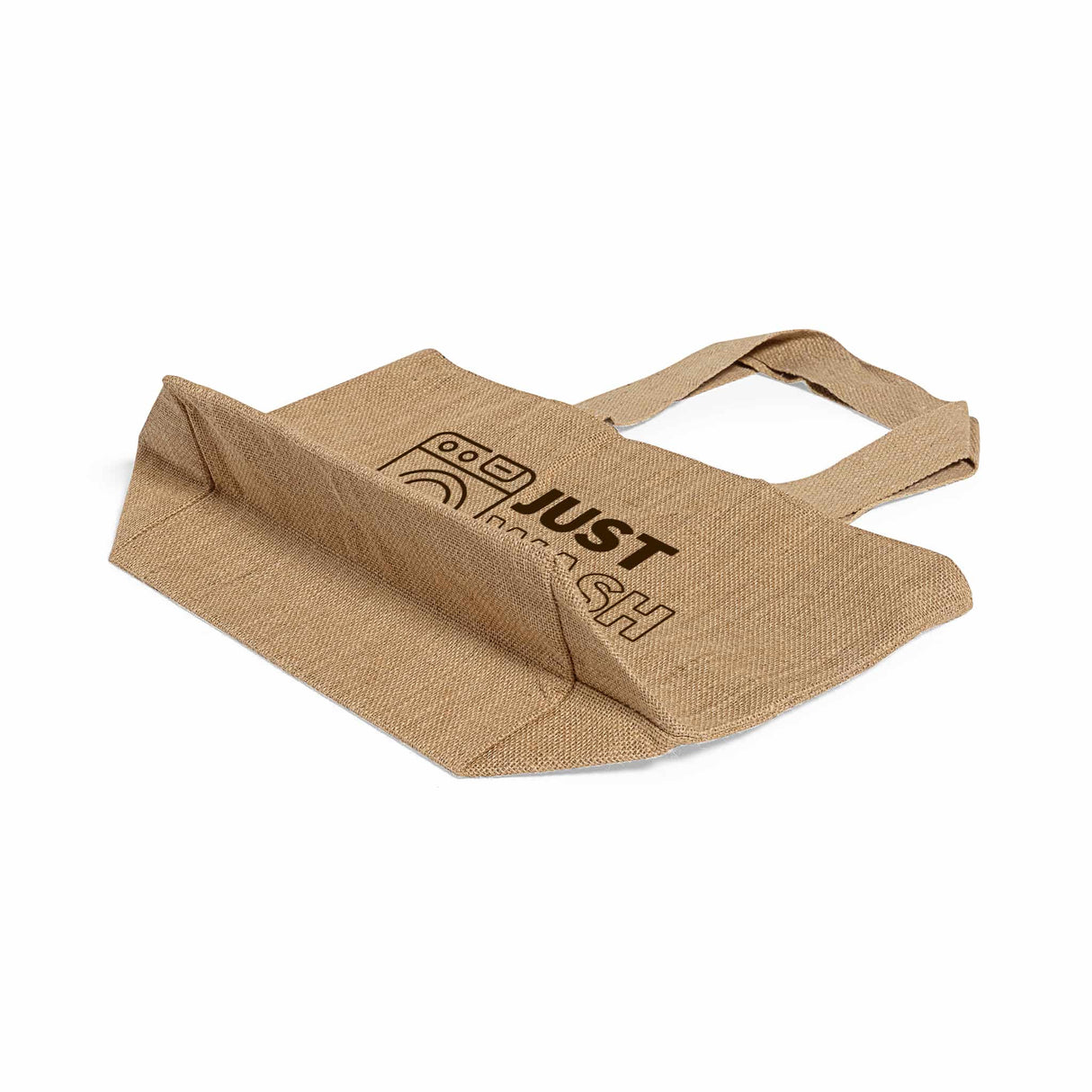 Customized Deluxe Jute Burlap Tote Bags with Cotton Interior Customized - Personalized Jute Burlap With Your Logo - TJ894