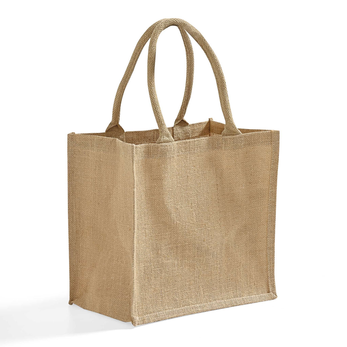 deep gusset burlap tote bag
