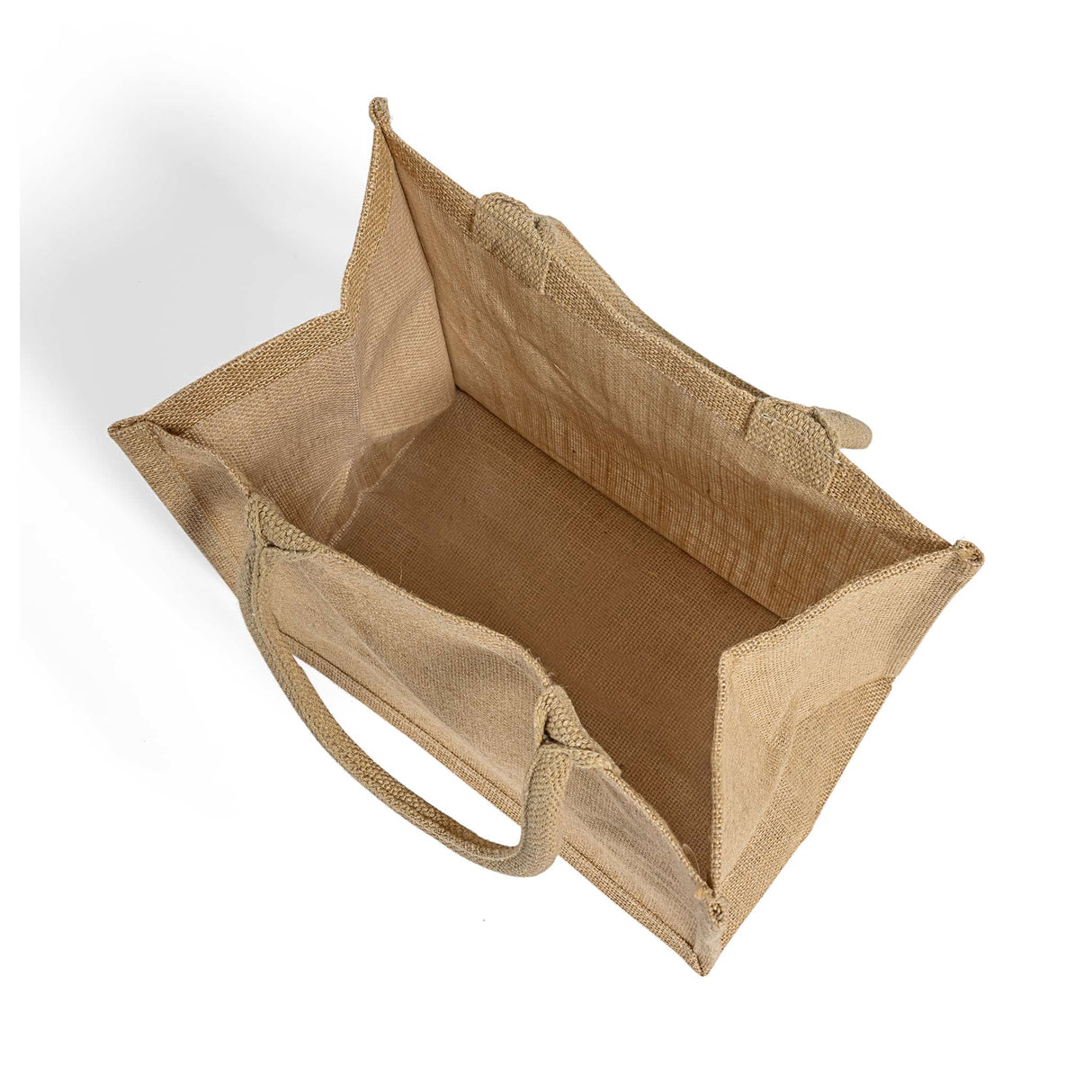 deep gusset jute tote bag