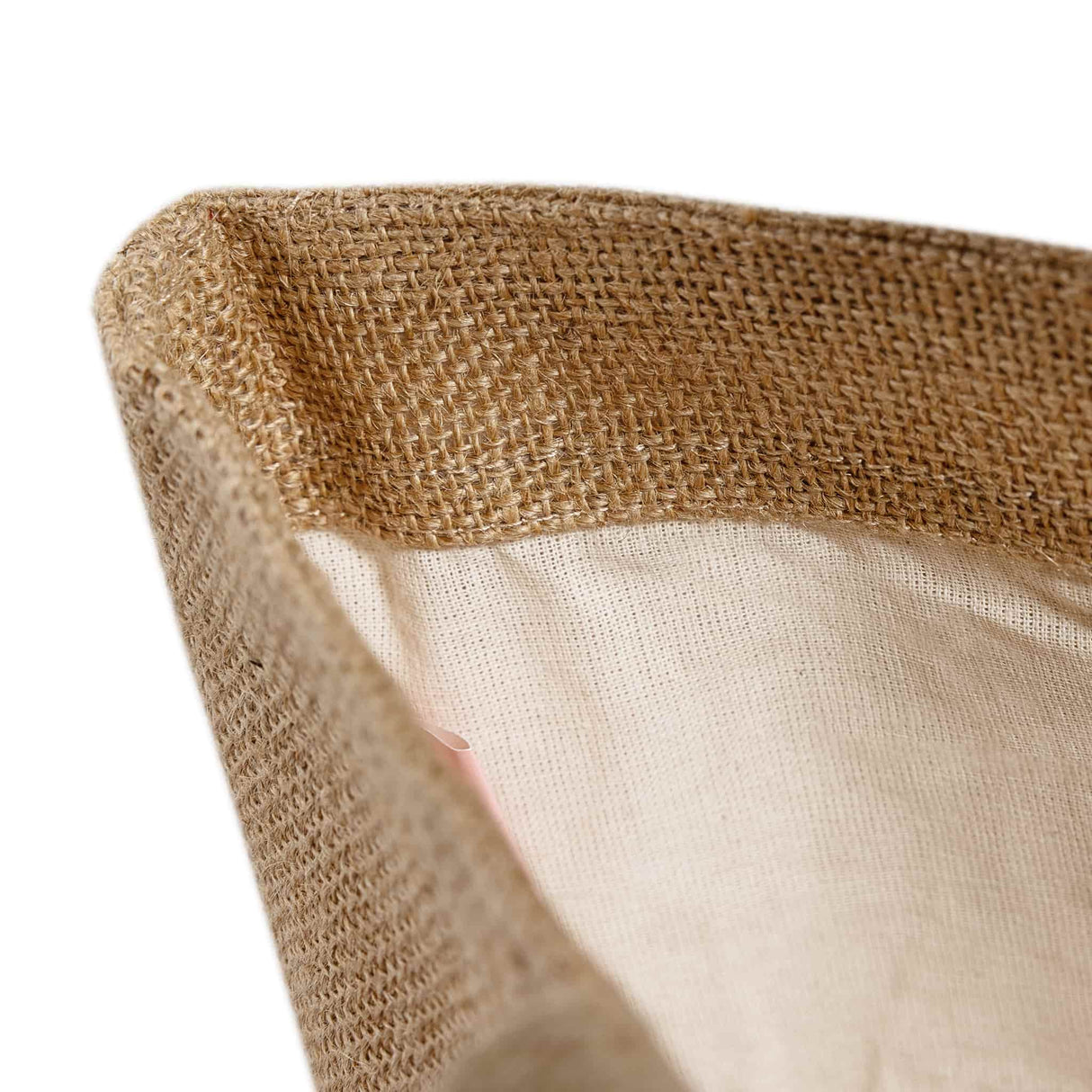 deluxe burlap tote bag with cotton interior