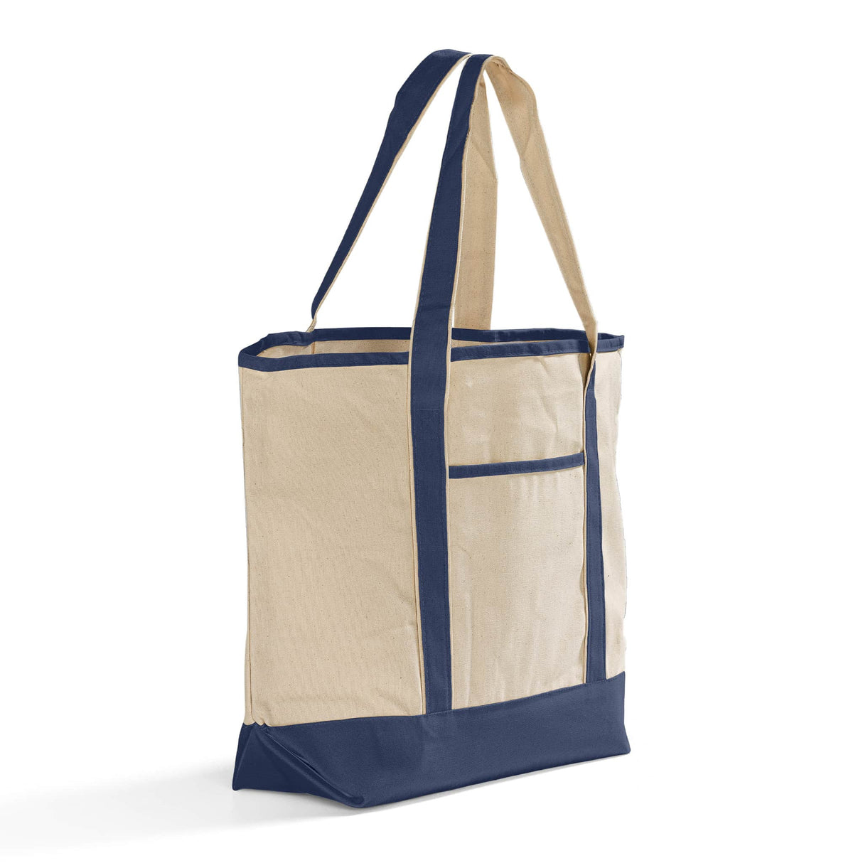 Deluxe Jumbo Navy Canvas Tote