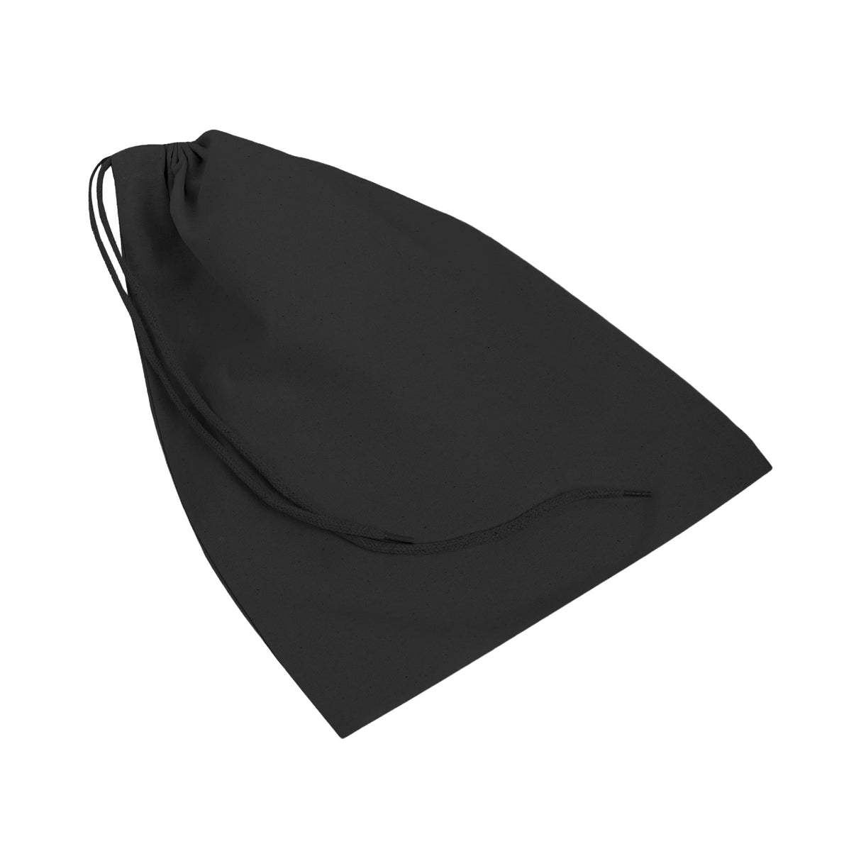 discounted drawstring black cotton bag
