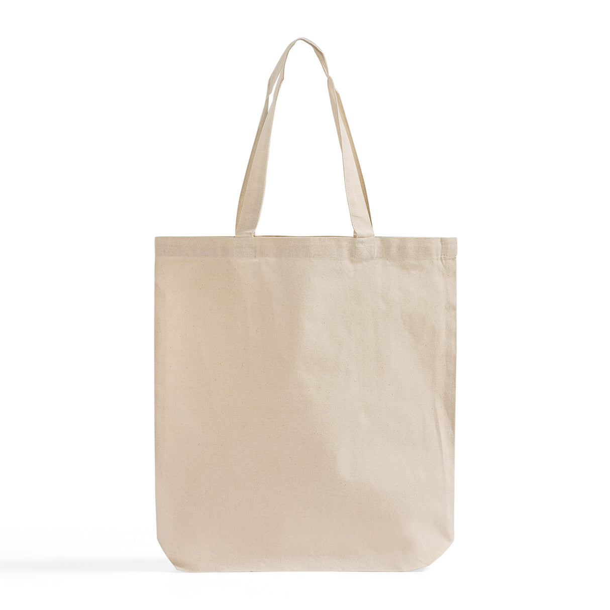 Durable cotton tote with bottom gusset