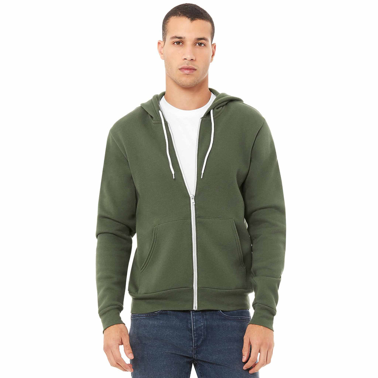 Basic Sponge Full-Zip Hoodie - Unisex