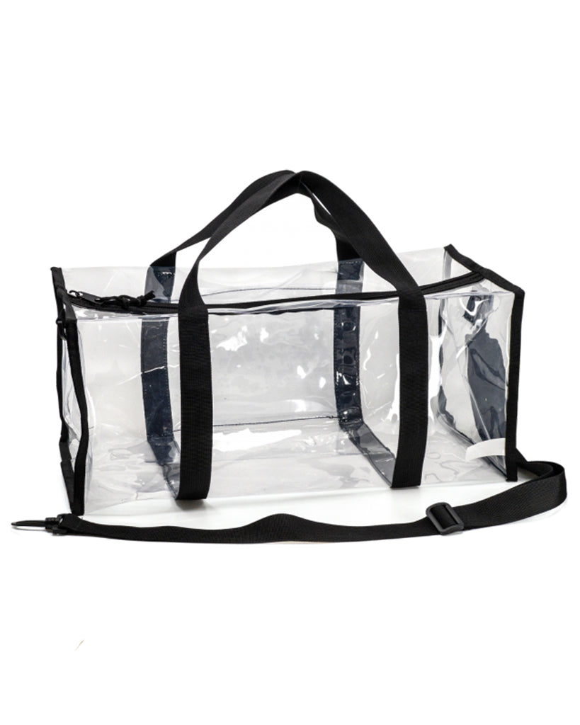 Borsa Urbana Trasparente Urban Classics – Borrone Nero, Unisex, Tracolla Regolabile