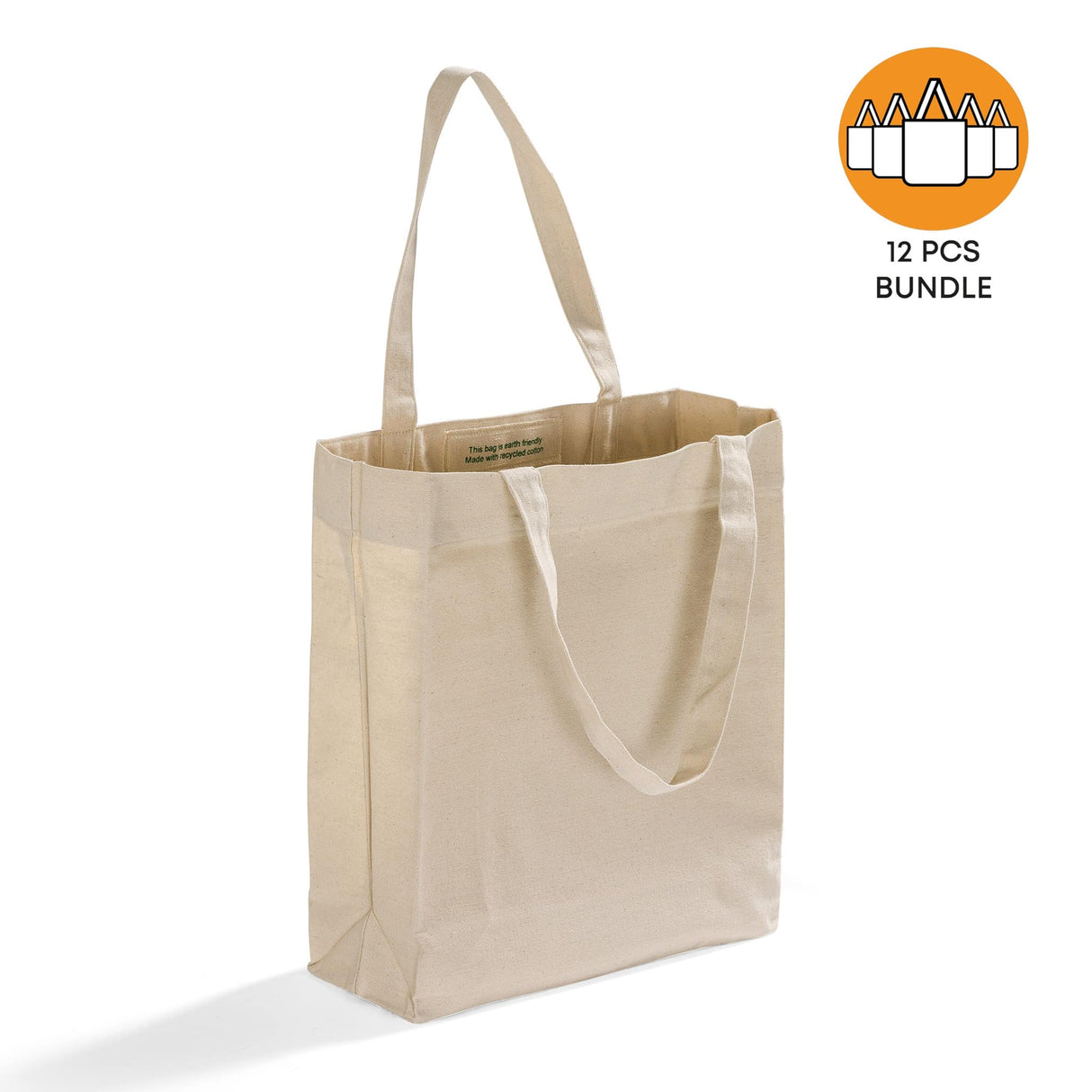Large Recycled Canvas Tote Bag
