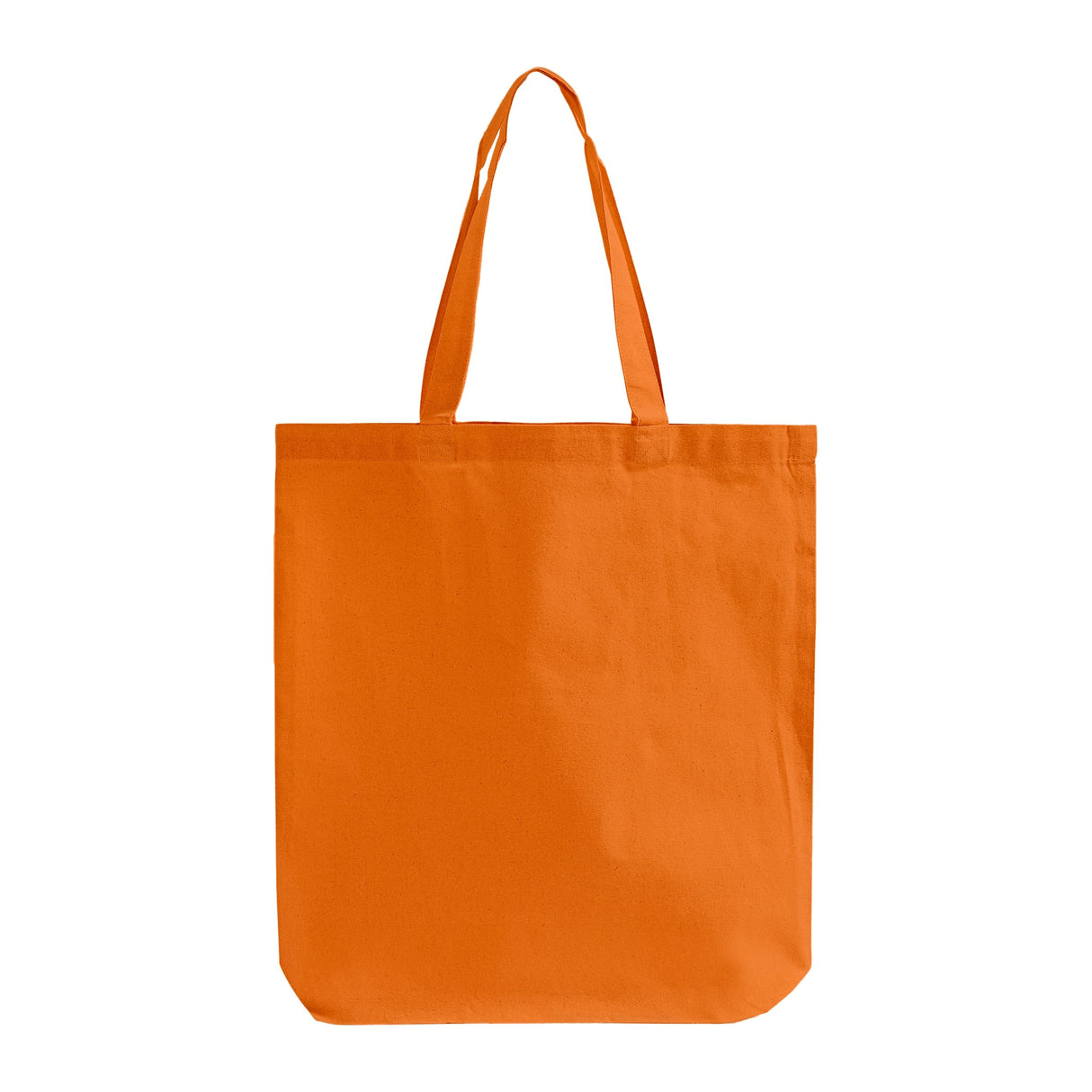 Economical orange cotton tote