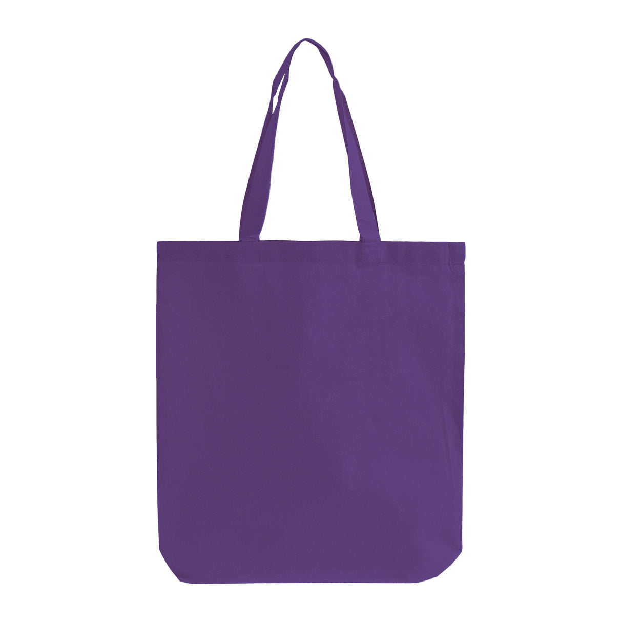 Economical purple cotton tote