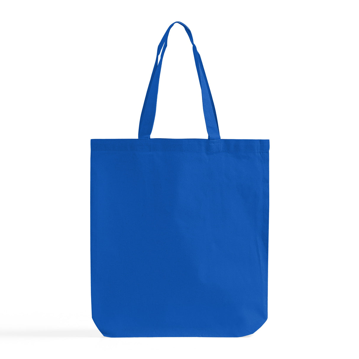 Economical royal tote bag with gusset