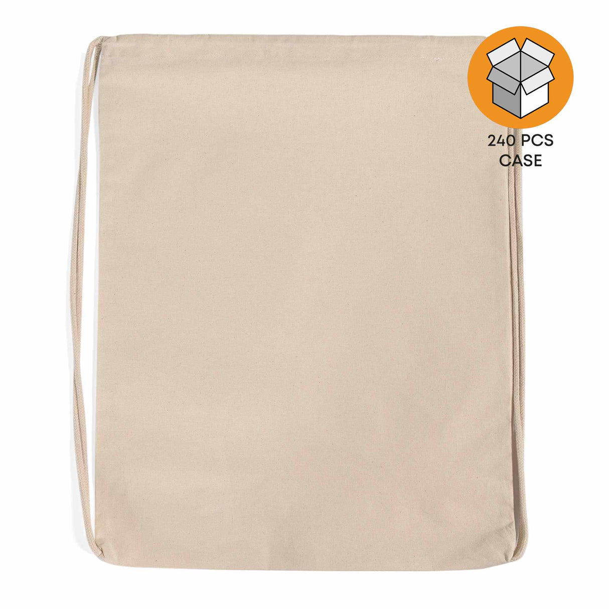 240 ct Economical Sport Cotton Drawstring Bag Cinch Packs - By Case