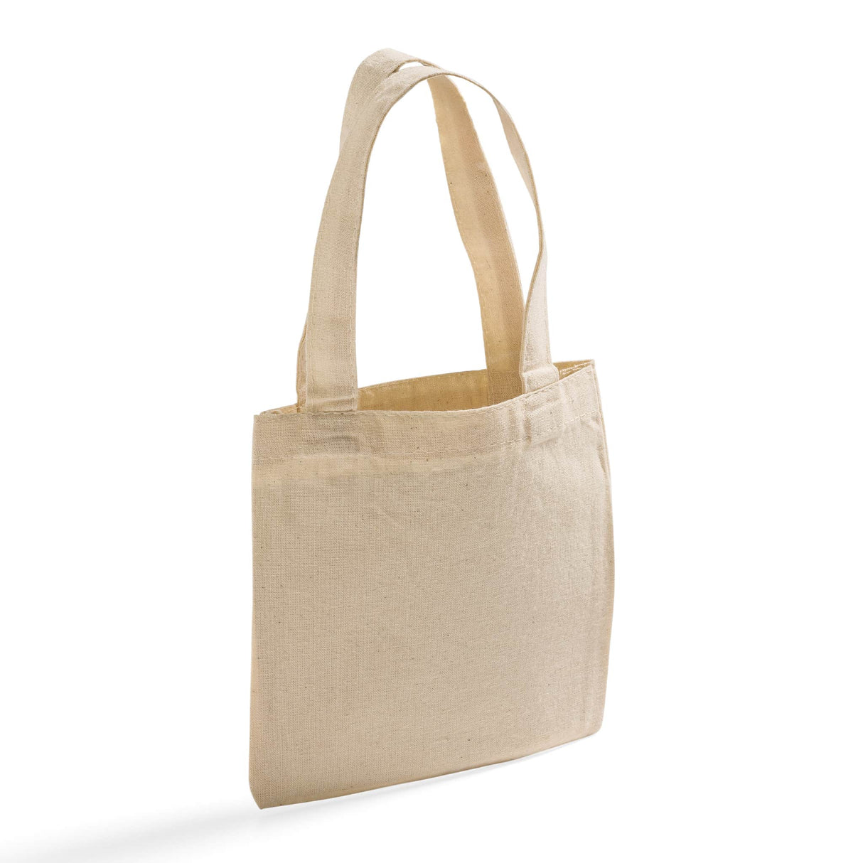 fabric handle cotton mini tote