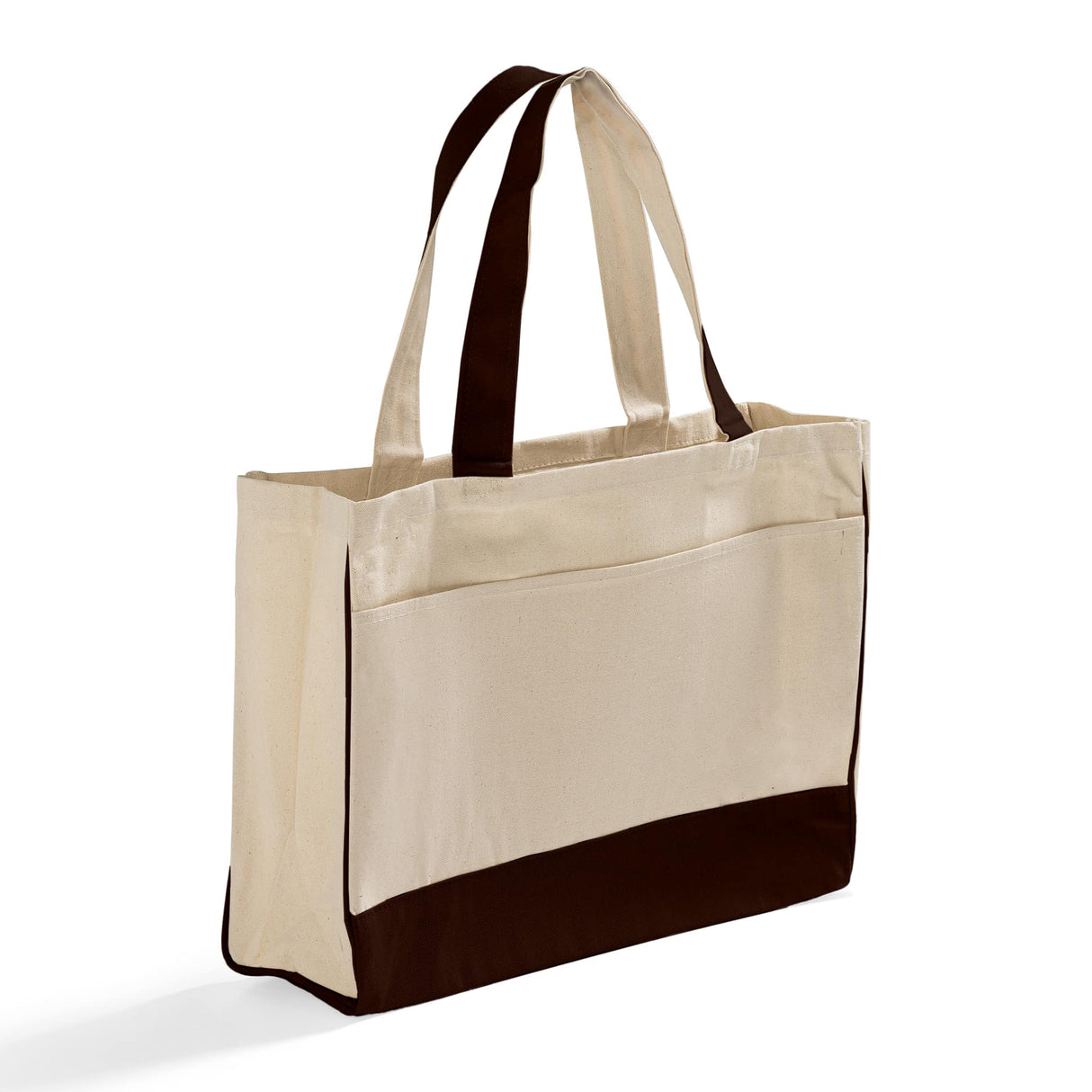 Fancy Canvas Tote Bag Chocolate