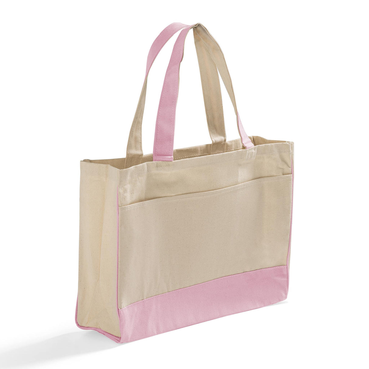 Fancy Canvas Tote Bag Light Pink