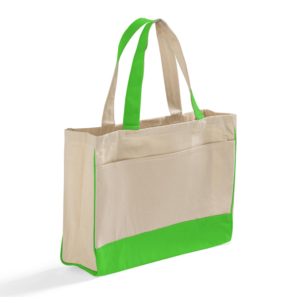 Fancy Canvas Tote Bag Lime