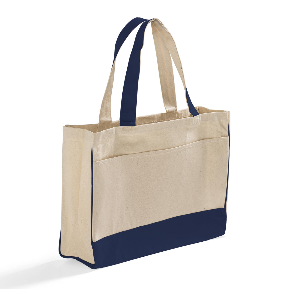 Fancy Canvas Tote Bag Navy