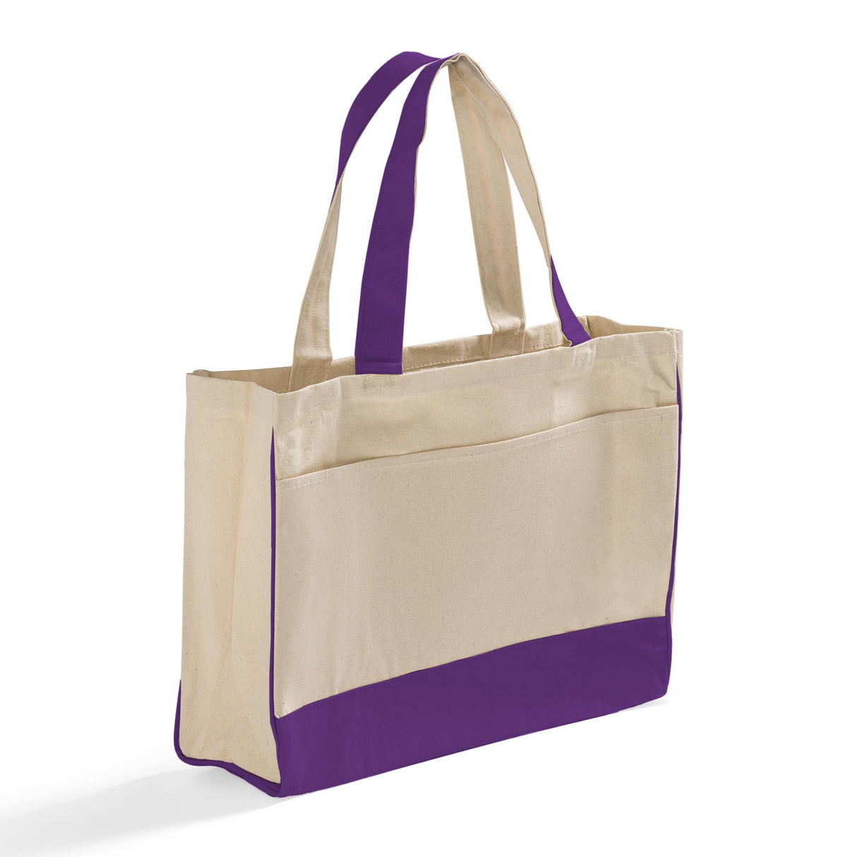 Fancy Canvas Tote Bag Purple