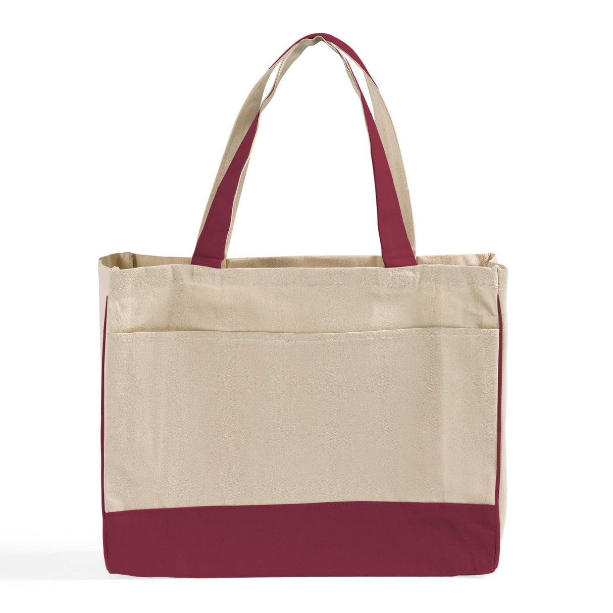 Fancy Canvas Totebag Maroon