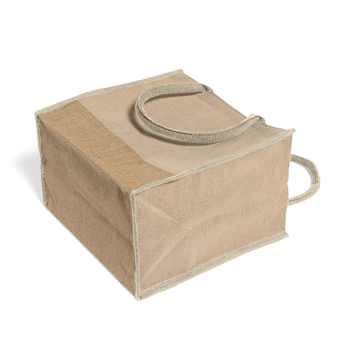 fancy jute blend full gusset tote