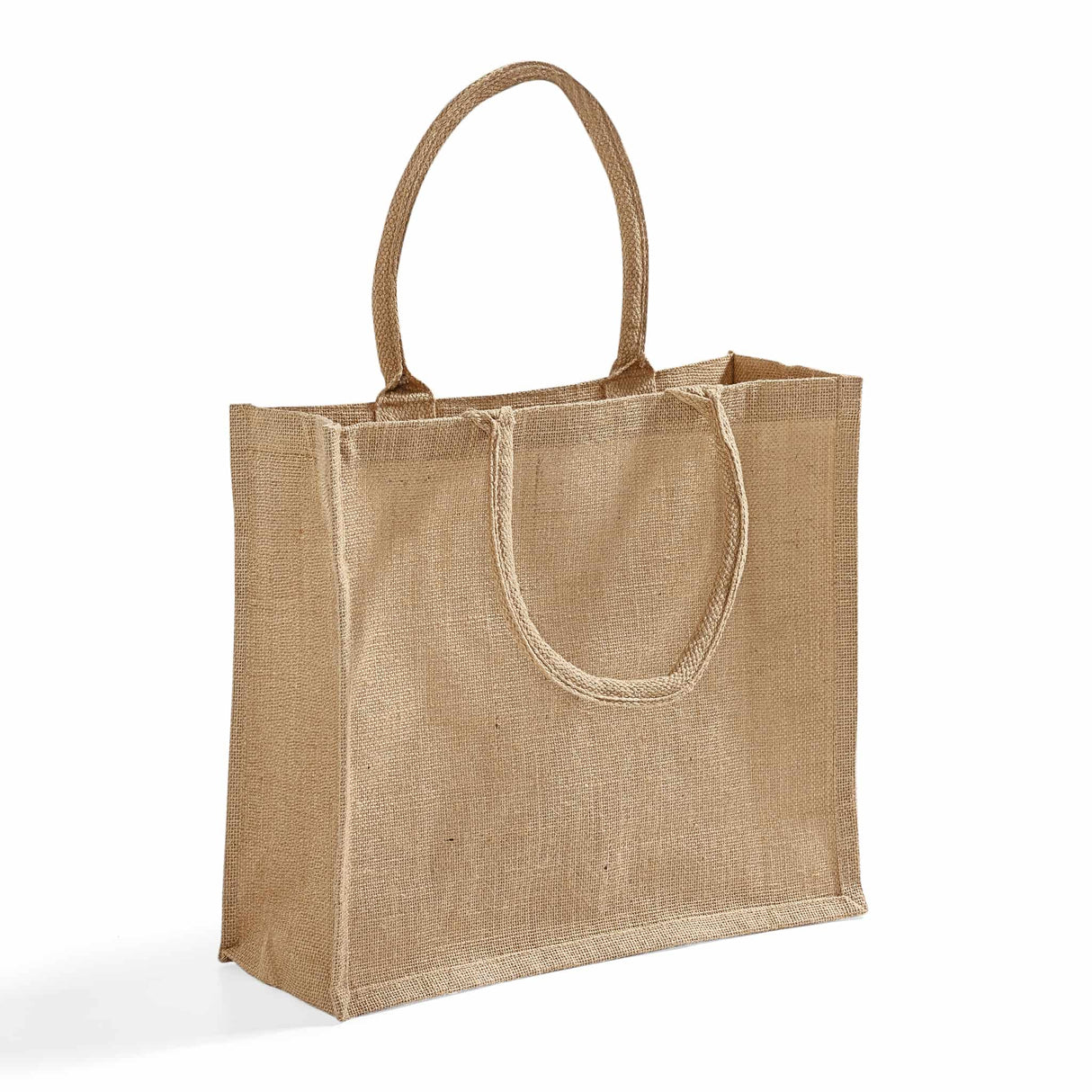 fancy soft handle jute tote bag