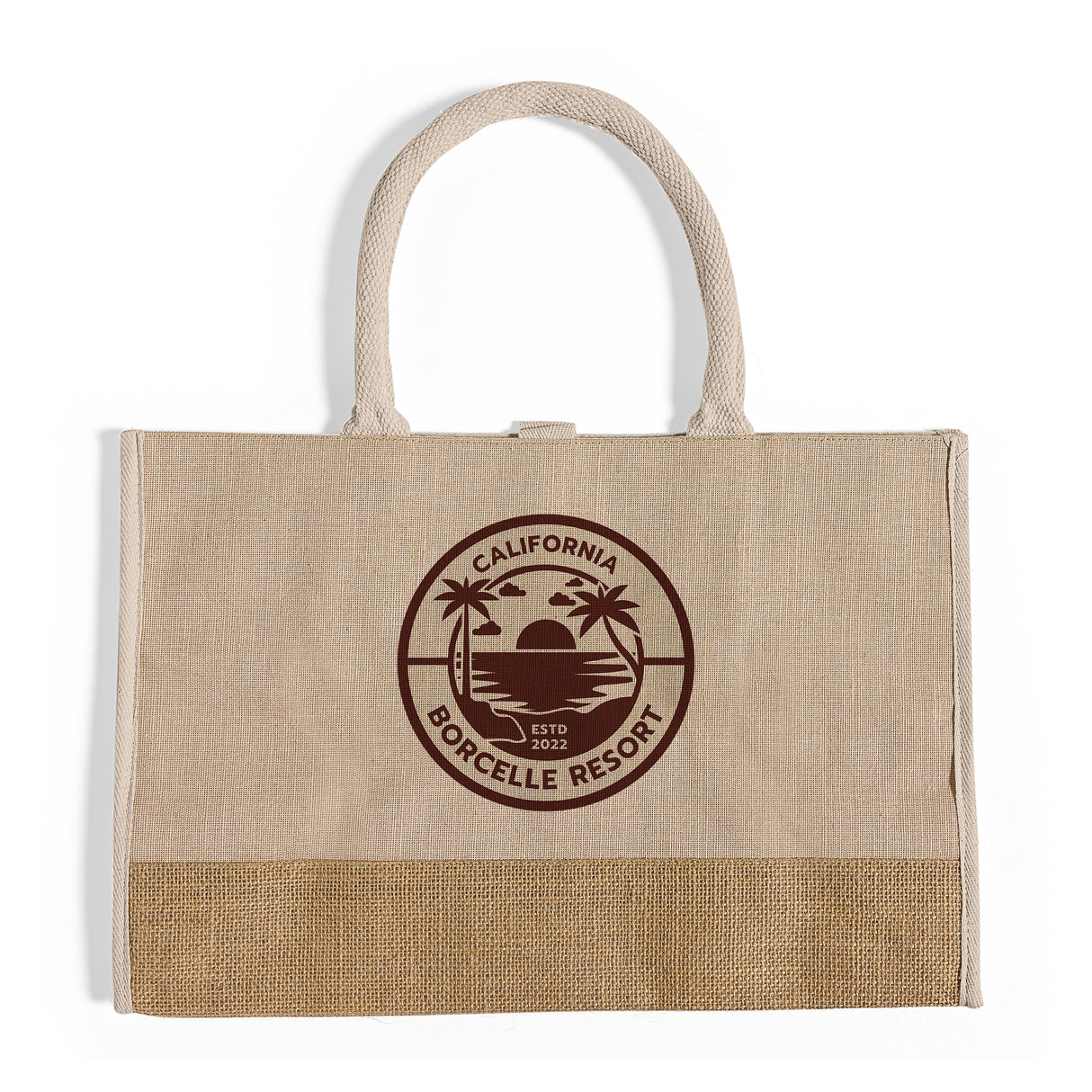 Fashion Jute Tote Bags Customized - Personalized Jute Tote Bags With Your Logo - TJ892