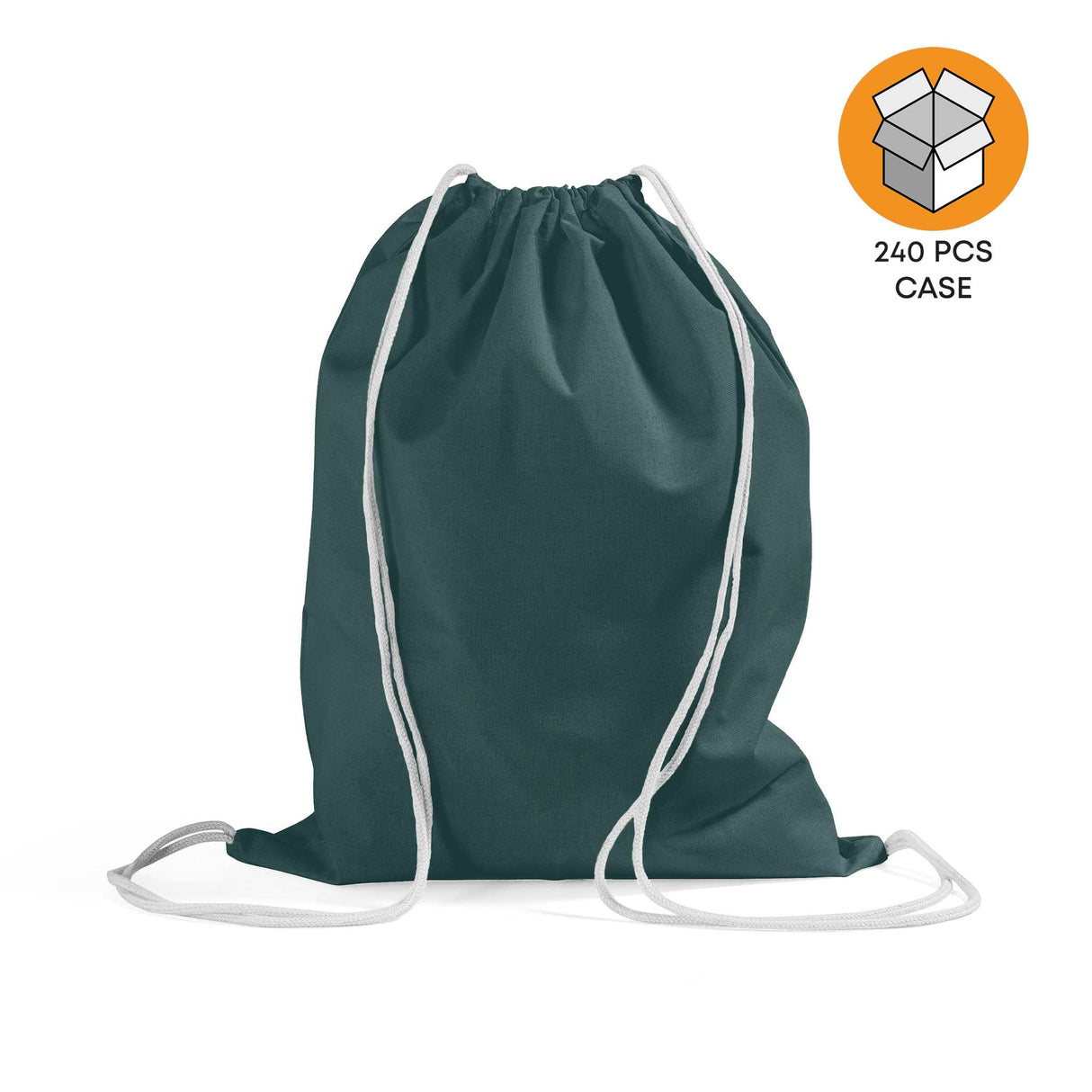240 ct Economical Sport Cotton Drawstring Bag Cinch Packs - By Case