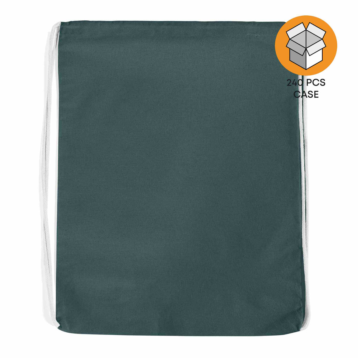 240 ct Economical Sport Cotton Drawstring Bag Cinch Packs - By Case