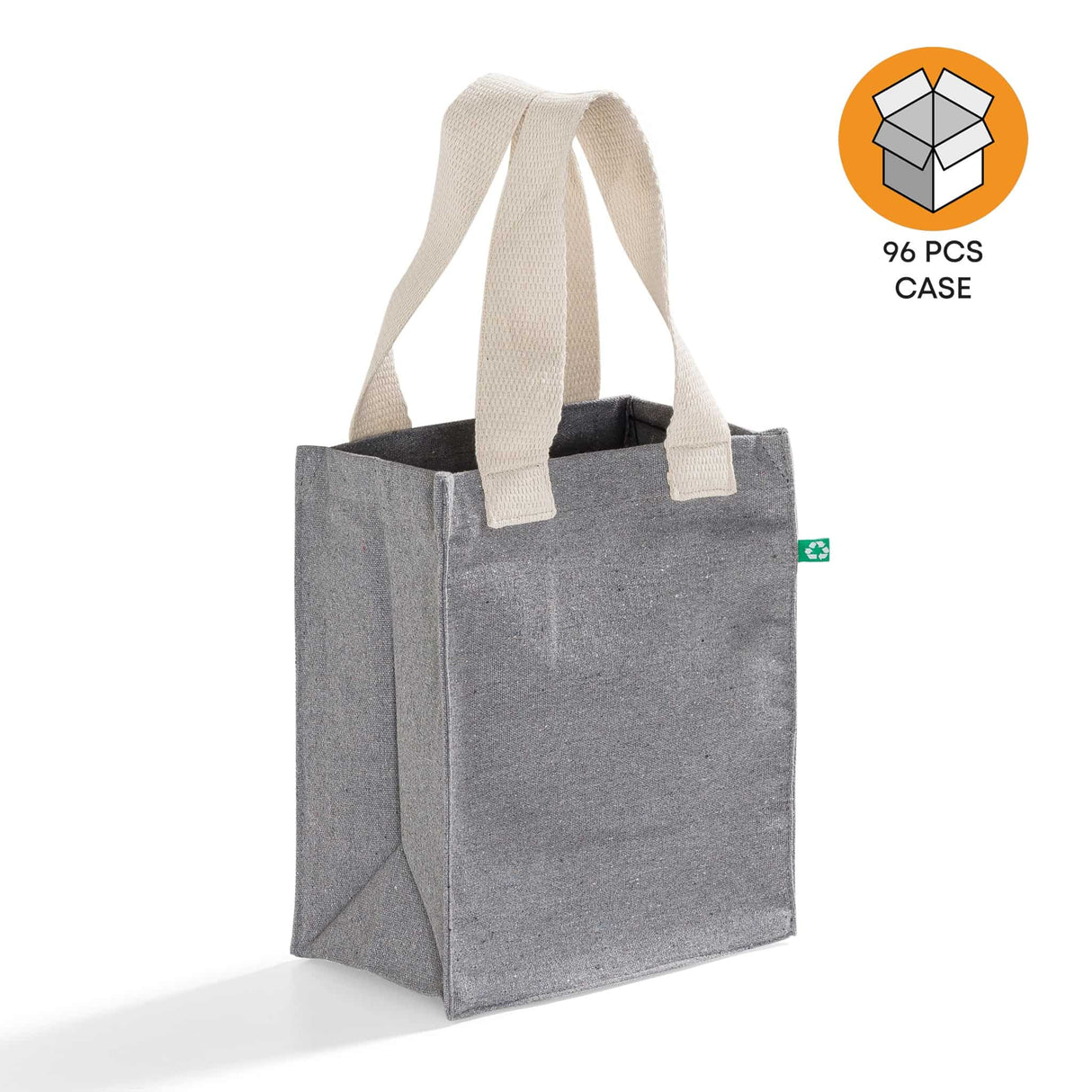96 ct Recycled Canvas Book Bag with Full Gusset - By Case