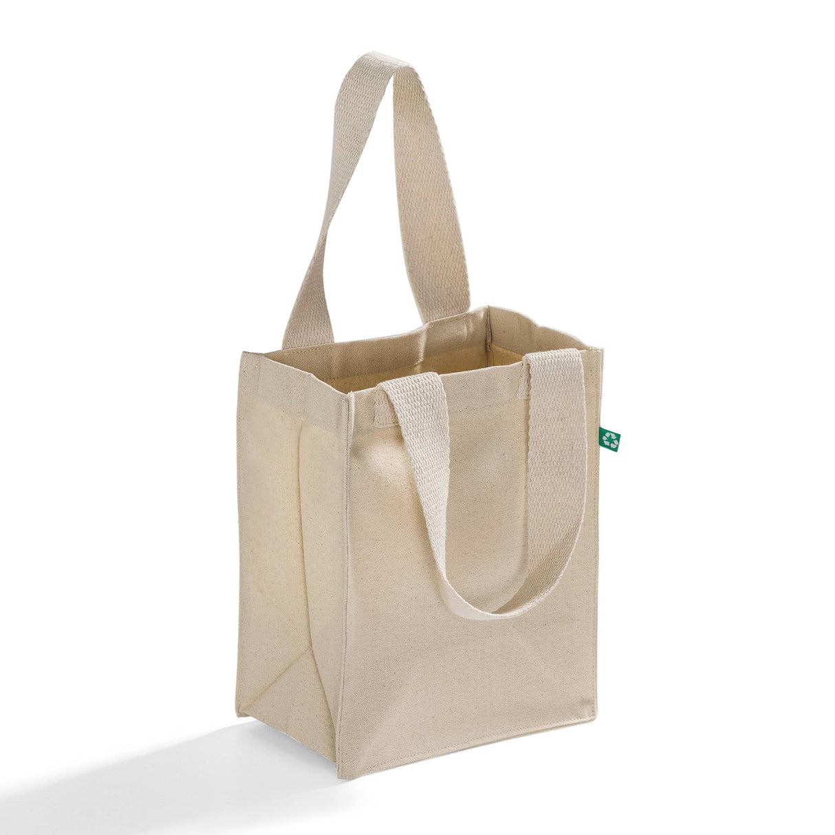 full gusset recycled canvas book tote