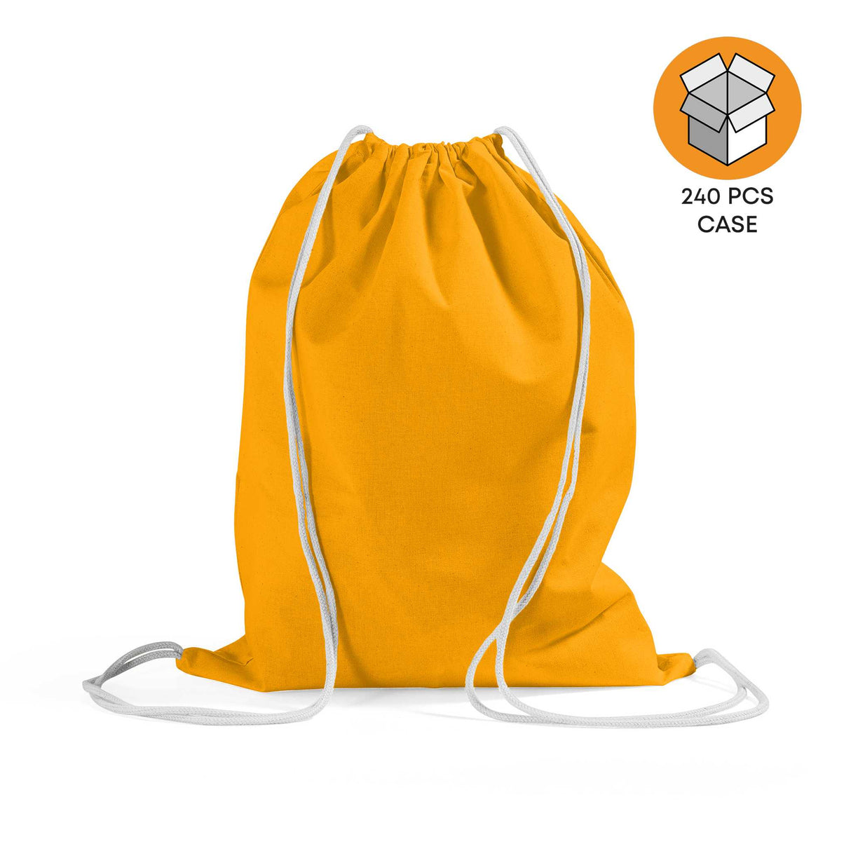 240 ct Economical Sport Cotton Drawstring Bag Cinch Packs - By Case
