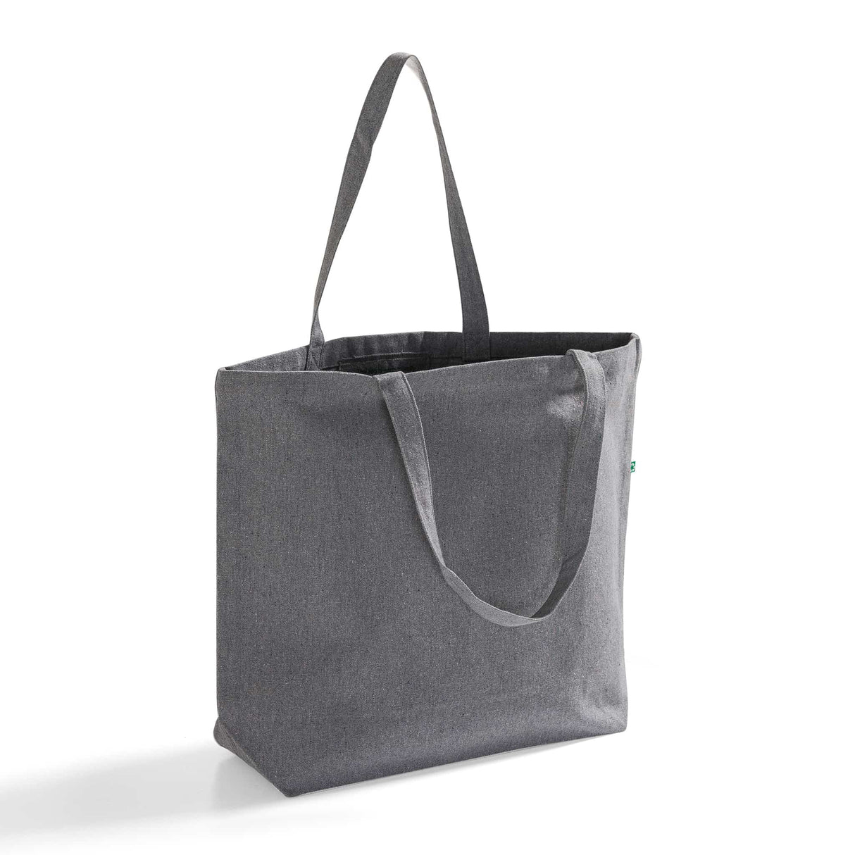 grey eco friendly recycled canvas tote bag