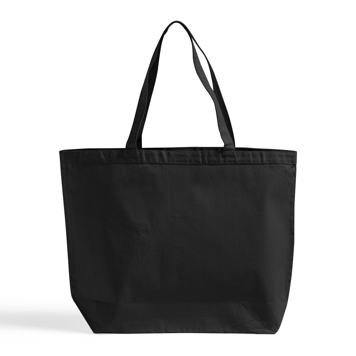 Heavy Black Canvas Tote Bag