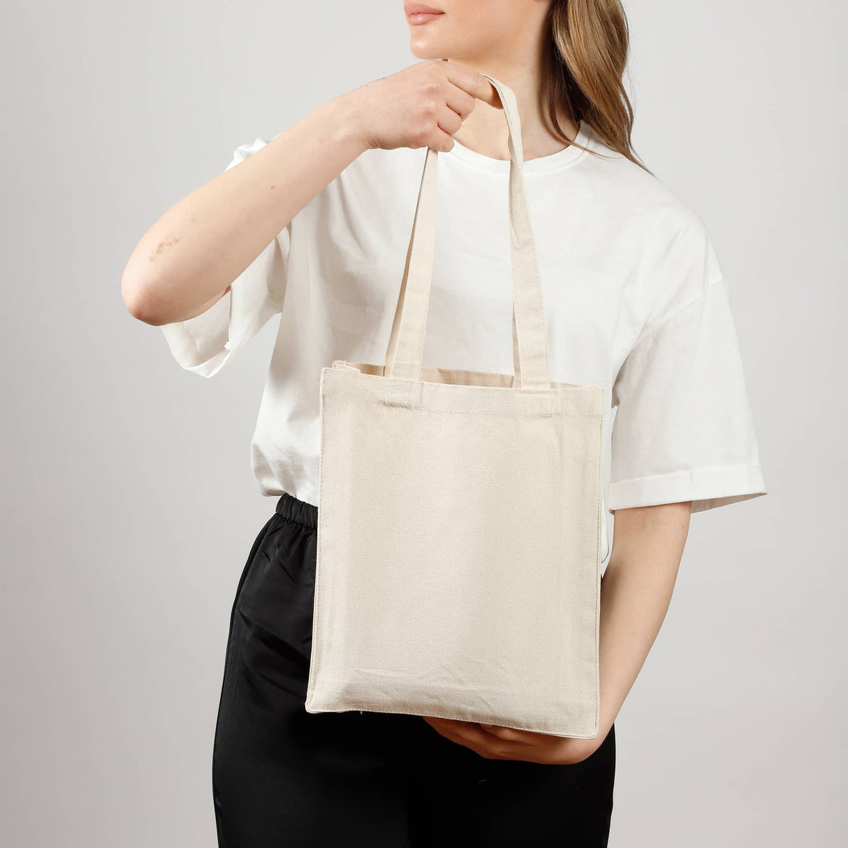 Heavy Canvas Book Tote Model