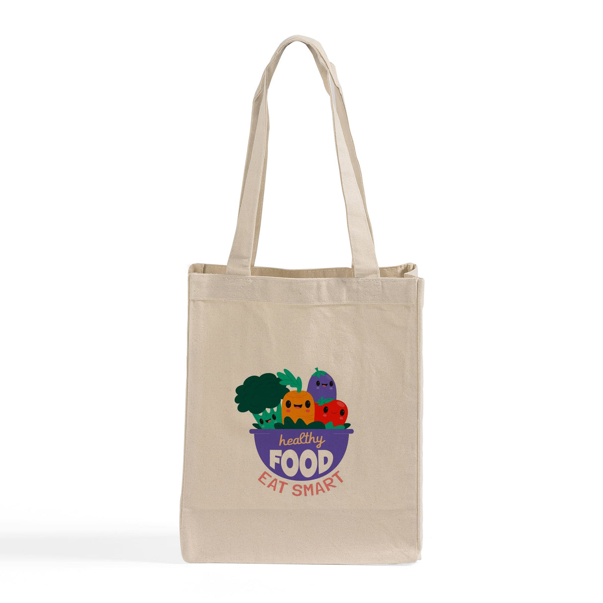 Full Gusset Customized Canvas Tote Bags / Custom Grocery Tote Bags - TF210