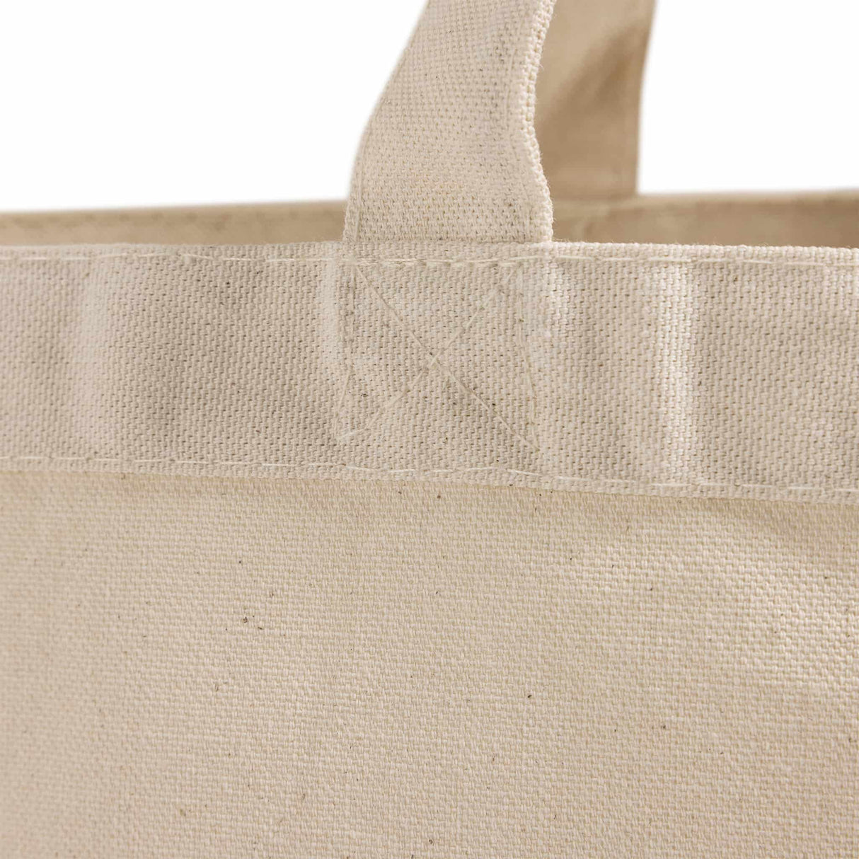 Heavy Canvas Tote Bag With Handle Detail