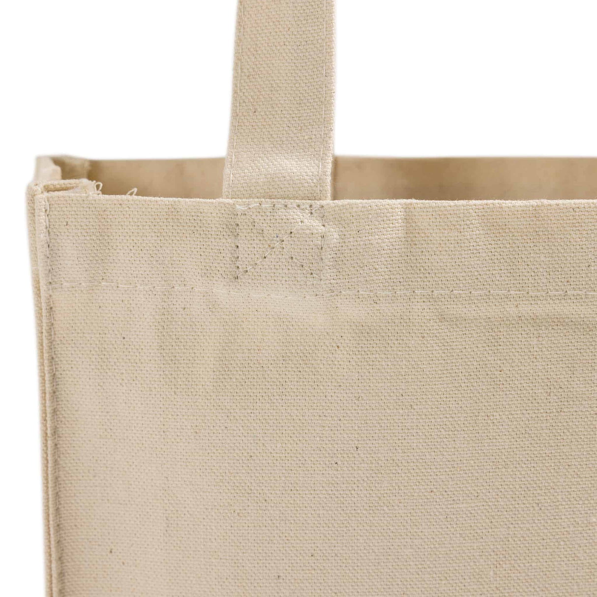 Heavy Canvas Tote Bag Handle Detail