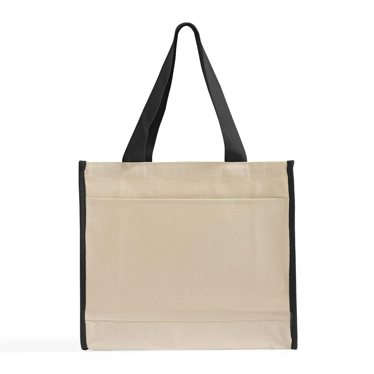 Heavy Canvas Tote with Black Trim