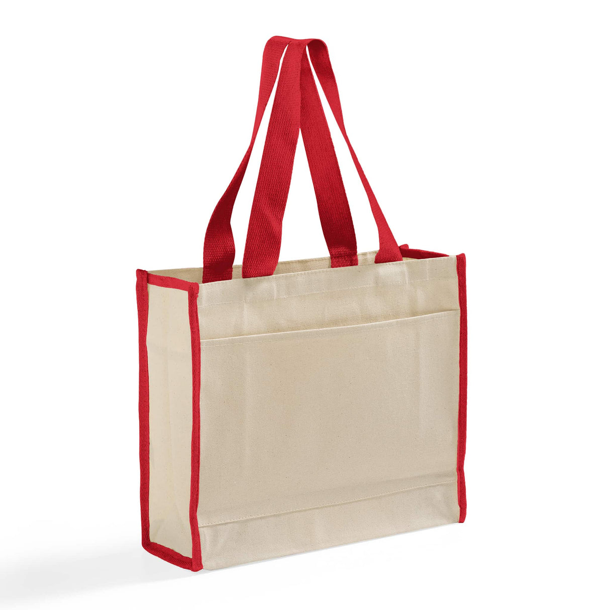 Heavy Canvas Tote with Red Trim