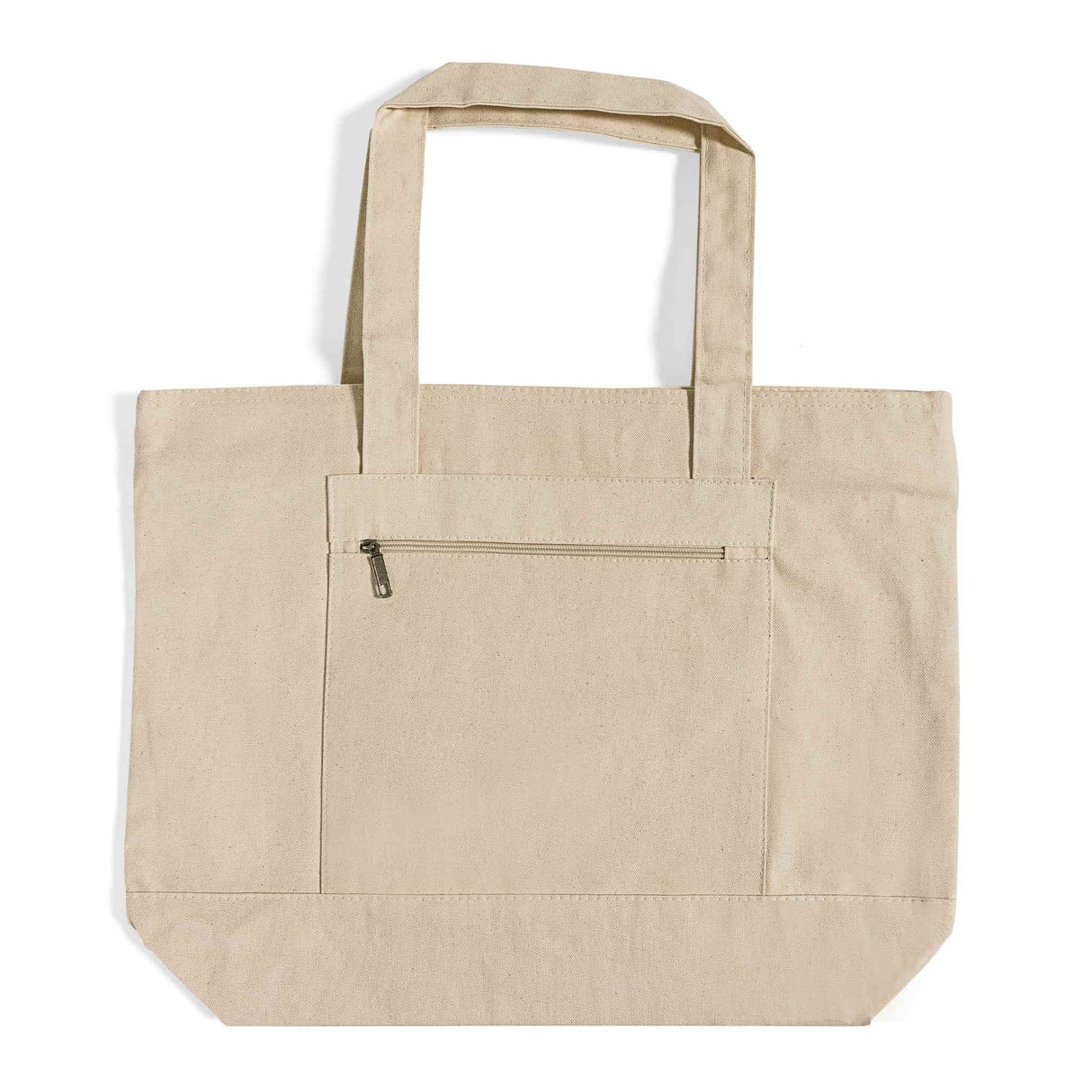 Heavy Canvas Zippered Shopping Bag