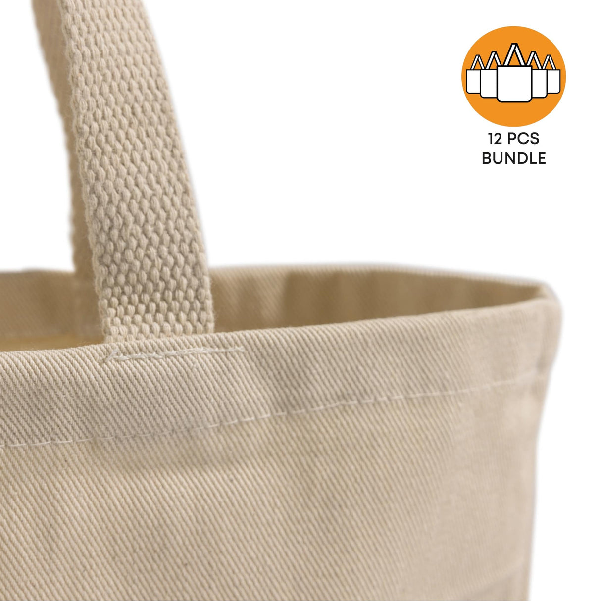 12 ct Heavy Cotton Twill Convention Tote Bag | By Dozen