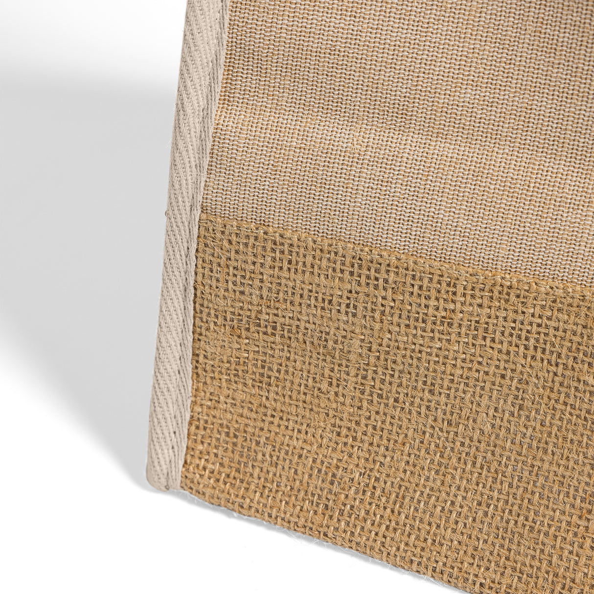 heavy duty jute bag bottom detail